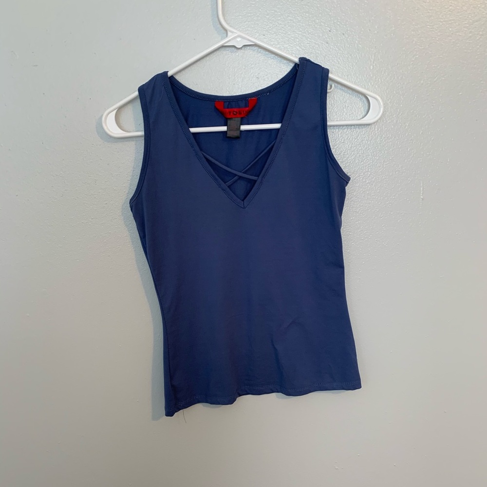 Blue tank top